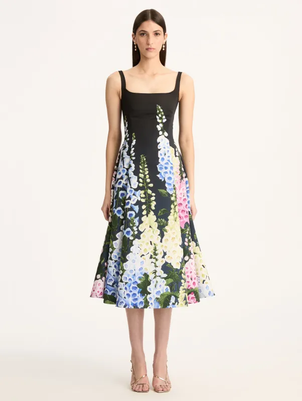 Foxgloves Sleeveless Degrade Cocktail Dress sold by Oscar de la Renta
