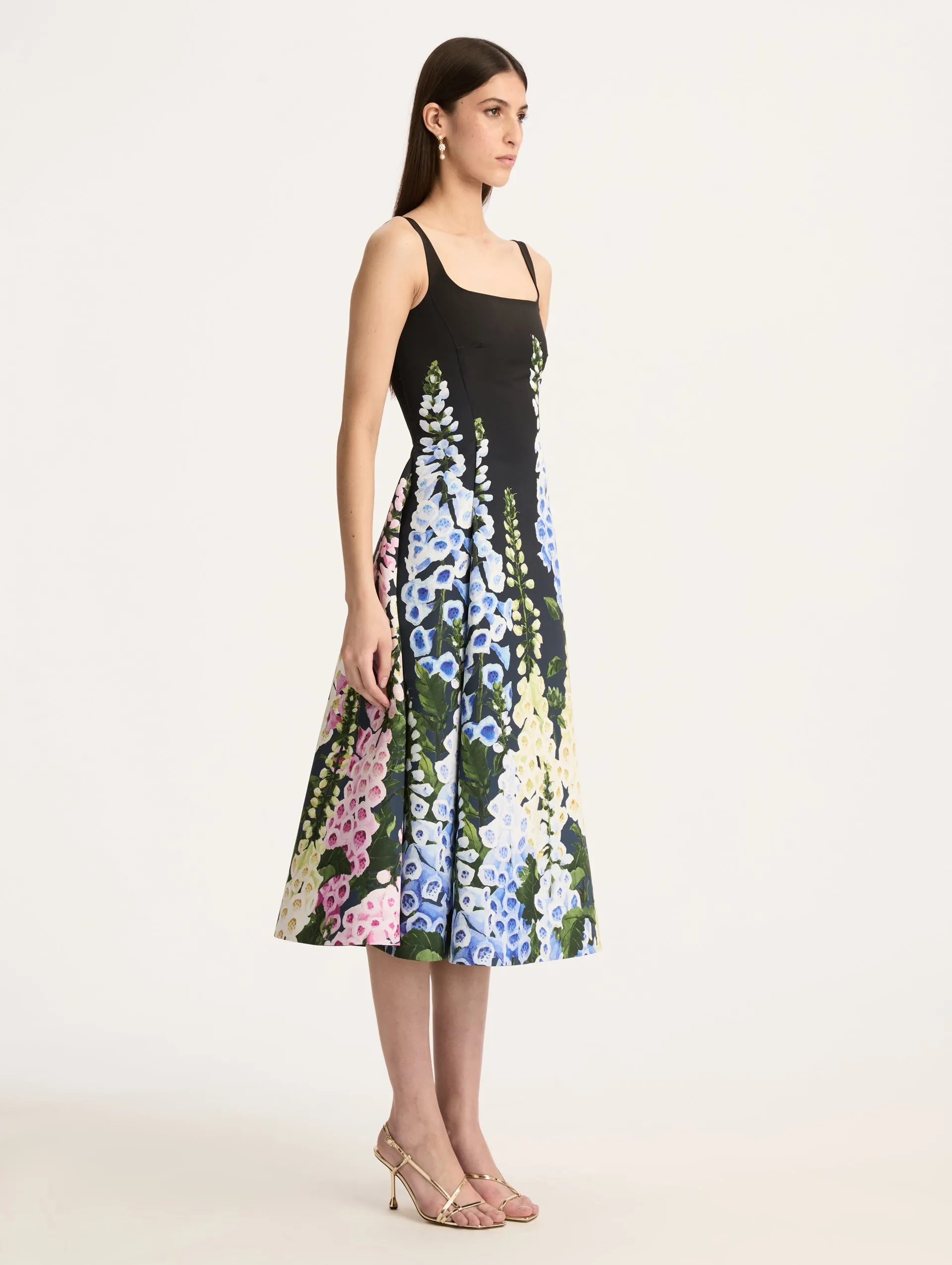 Foxgloves Sleeveless Degrade Cocktail Dress sold by Oscar de la Renta product image thumbnail 3