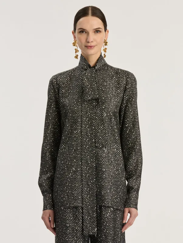 Long Sleeve Silk Blouse sold by Oscar de la Renta