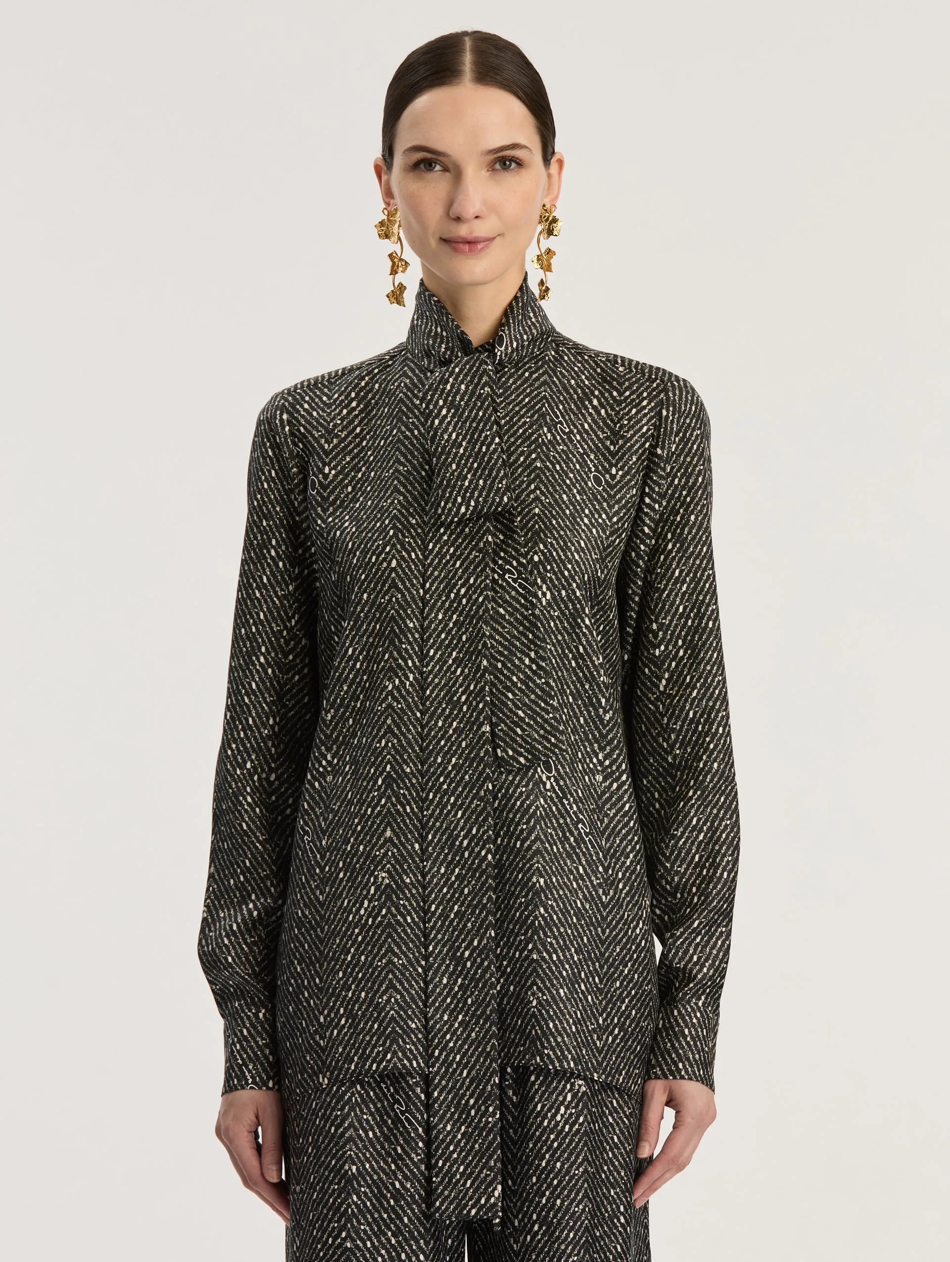 Long Sleeve Silk Blouse sold by Oscar de la Renta