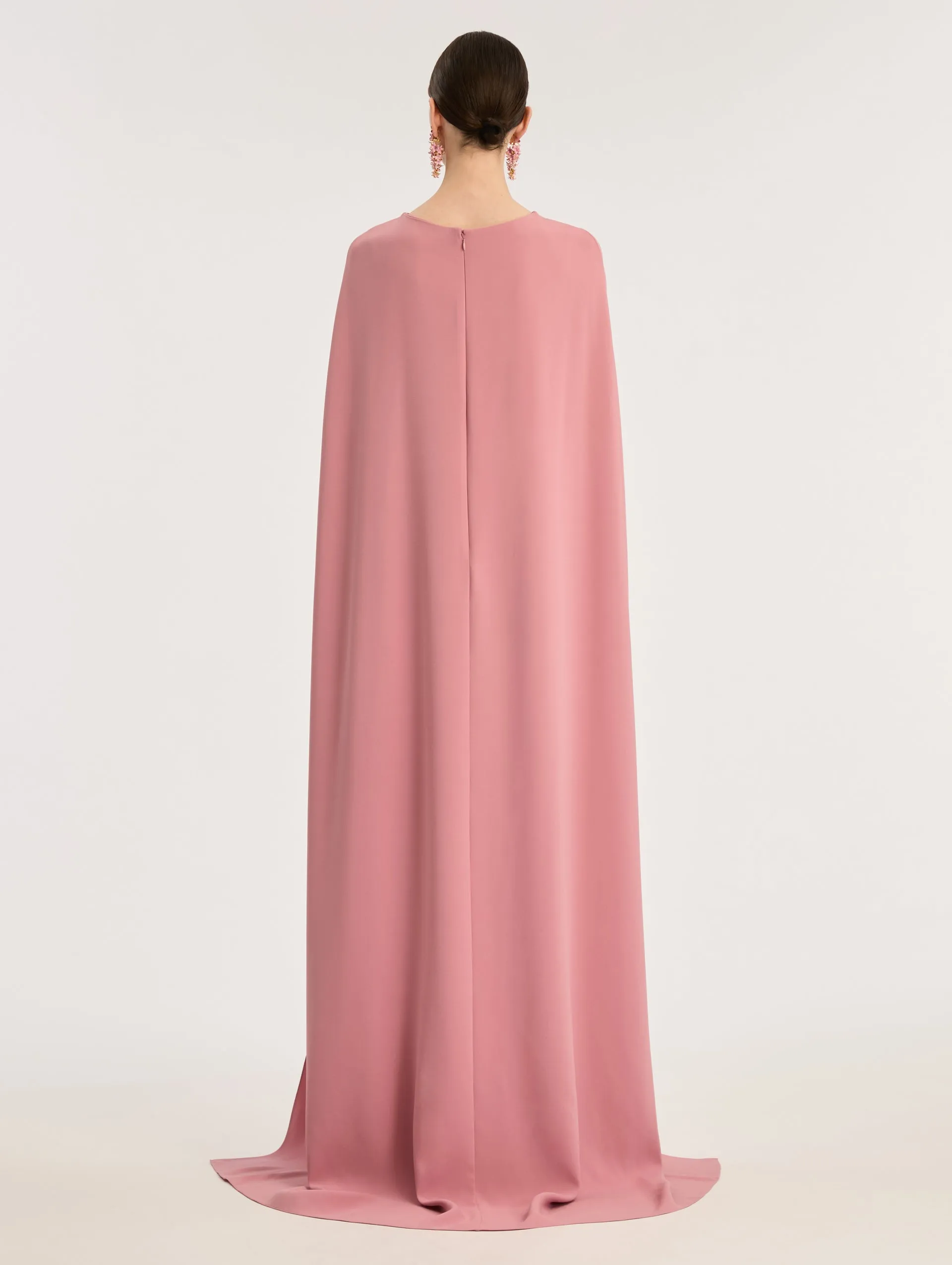 Draped Sleeve Caftan With Brooch sold by Oscar de la Renta product image thumbnail 2