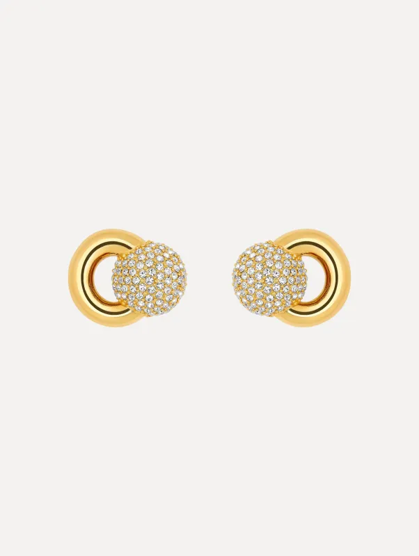 Pavé Sphere Stud Earrings sold by Oscar de la Renta