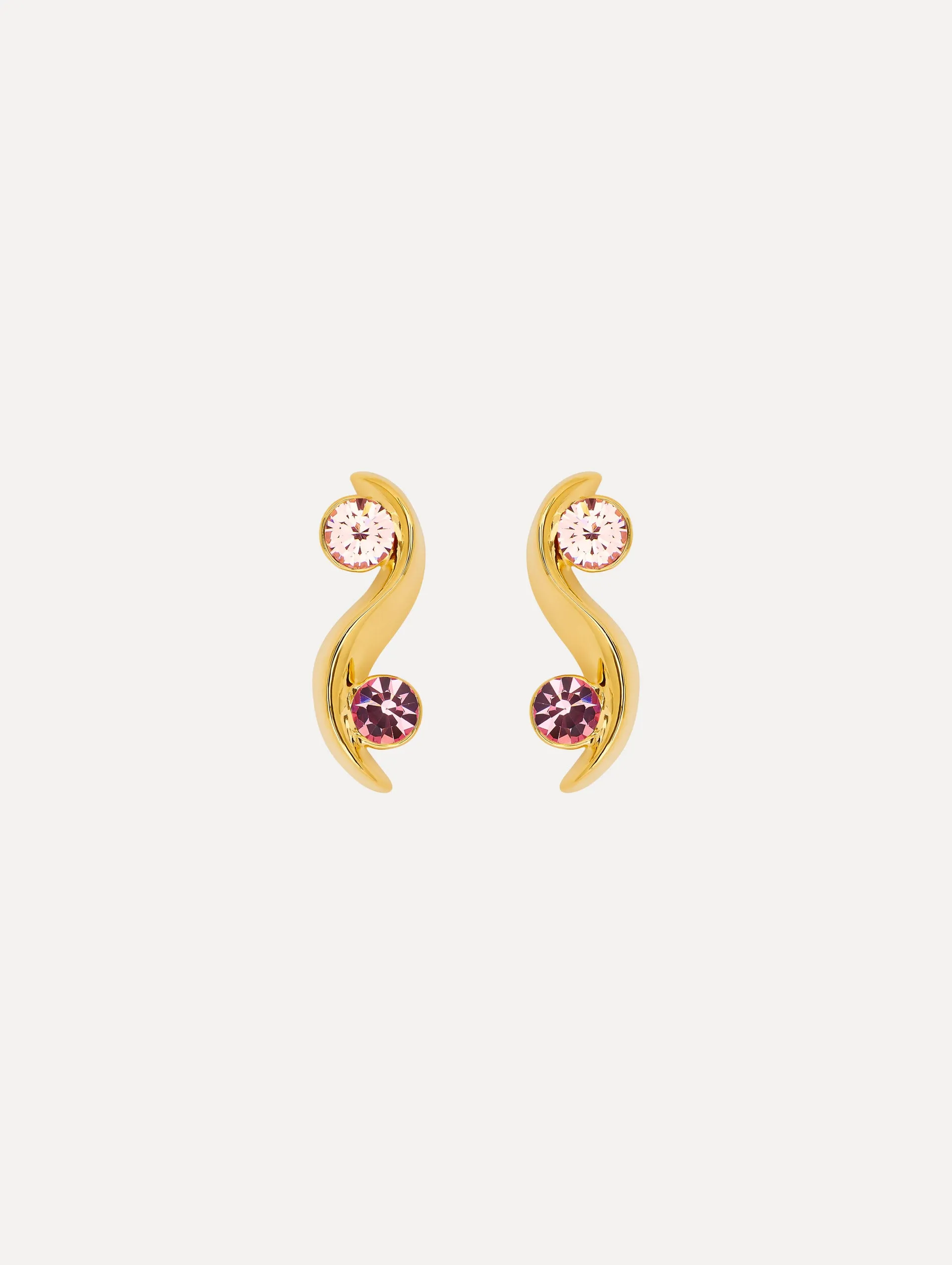 Crystal Wave Earrings sold by Oscar de la Renta