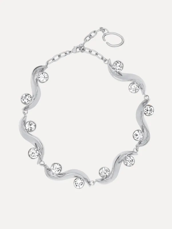 Crystal Wave Necklace sold by Oscar de la Renta