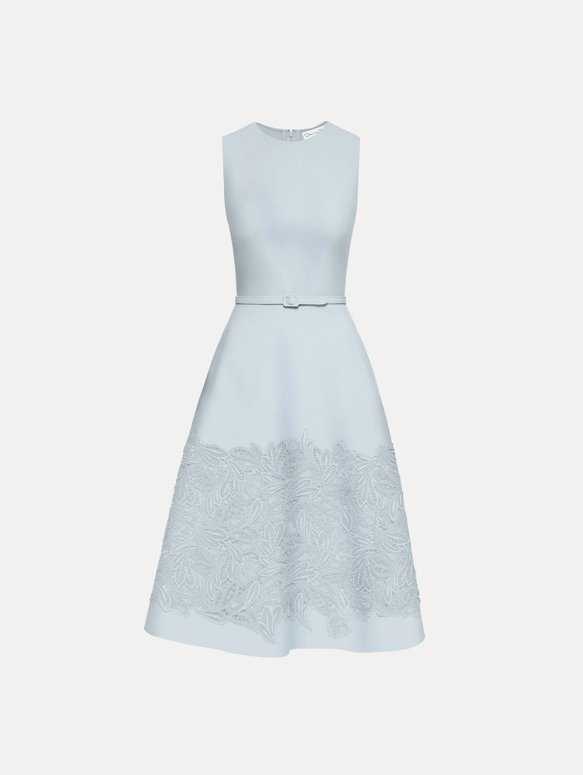 Feather Scroll Guipure Wool Dress sold by Oscar de la Renta