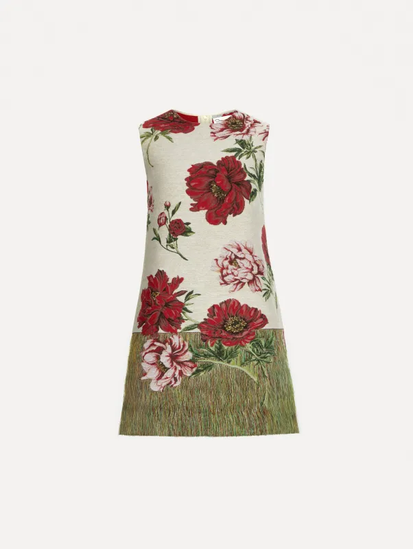 Peony Unraveled Shift Dress sold by Oscar de la Renta