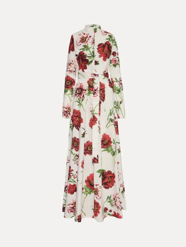 Peony Cotton Poplin Caftan sold by Oscar de la Renta