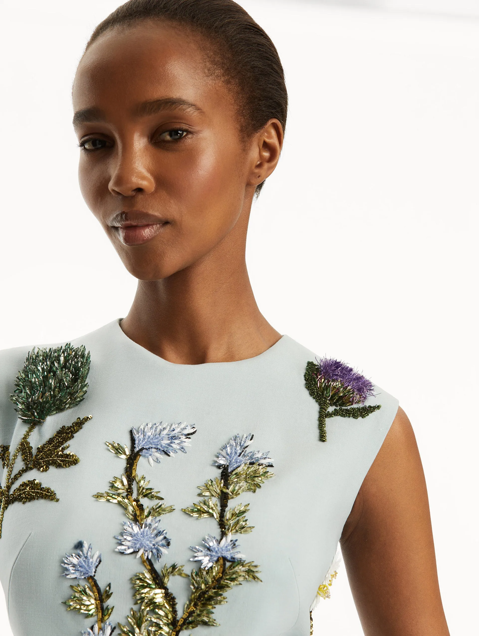 Crystal Artichoke Embroidered Dress sold by Oscar de la Renta product image thumbnail 5