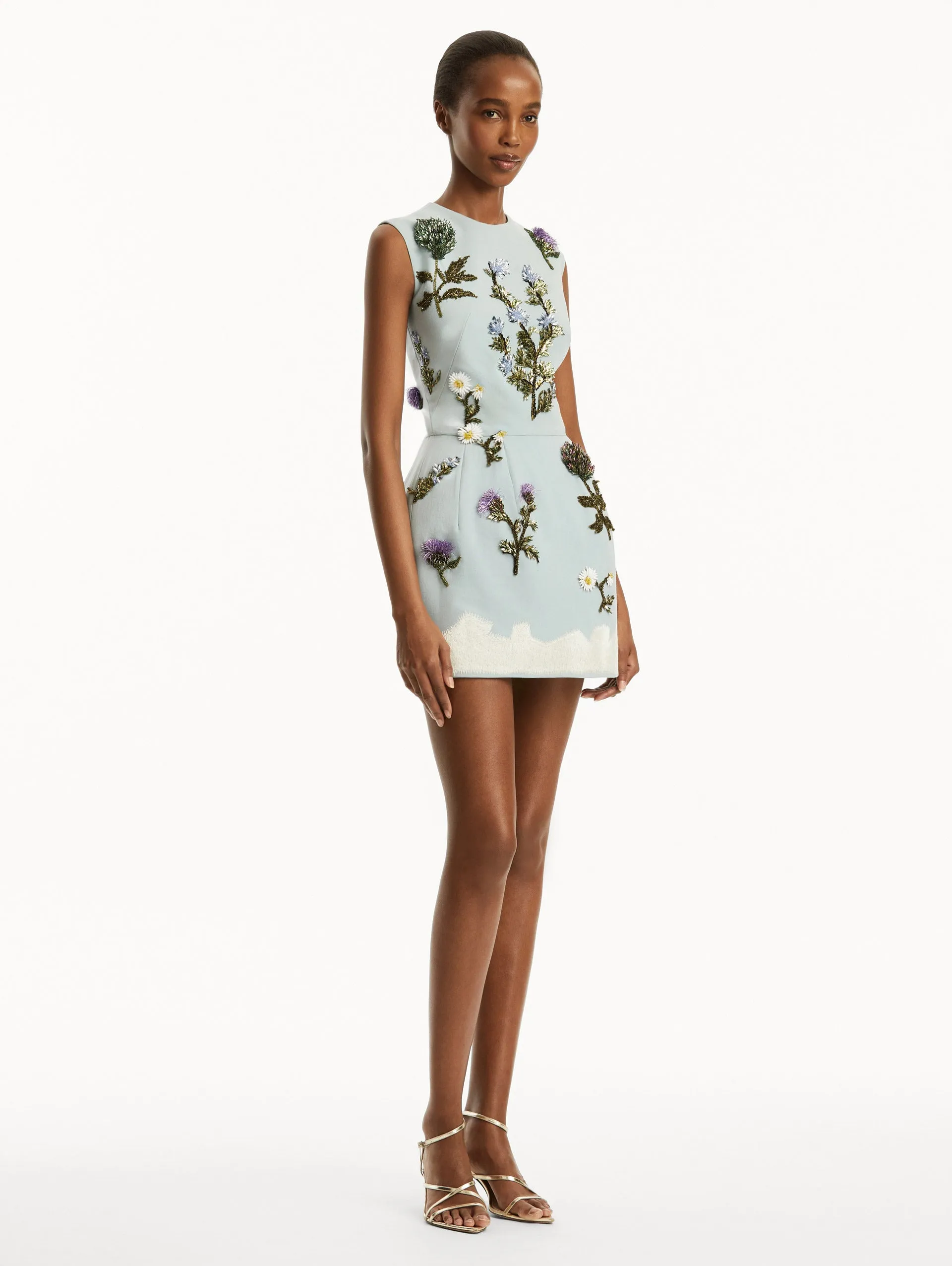 Crystal Artichoke Embroidered Dress sold by Oscar de la Renta product image thumbnail 4