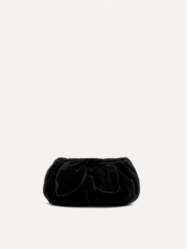 Mini Velvet Bow Clutch made by Oscar de la Renta