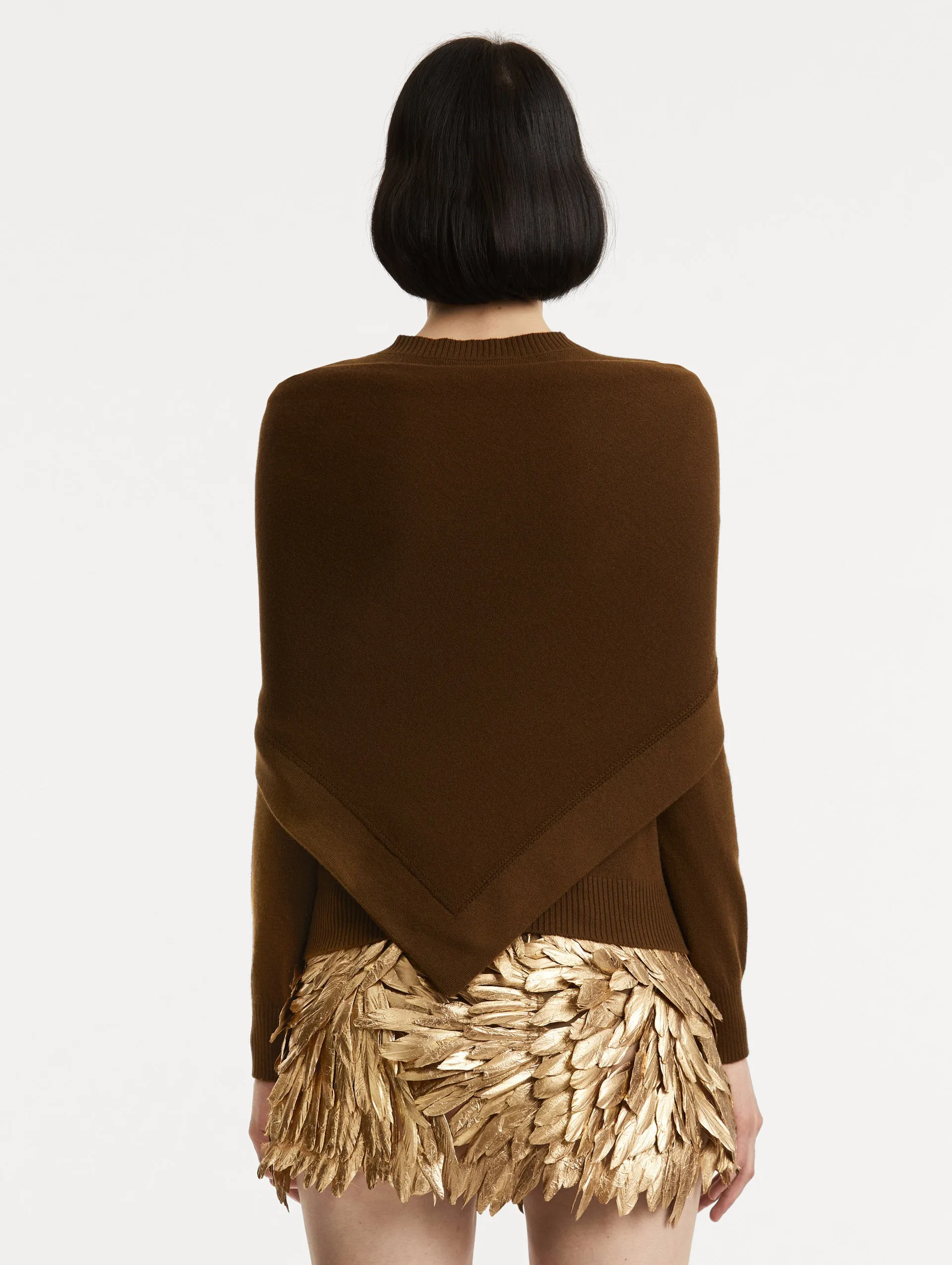 O Flower Cashmere Pullover with Scarf sold by Oscar de la Renta product image thumbnail 3