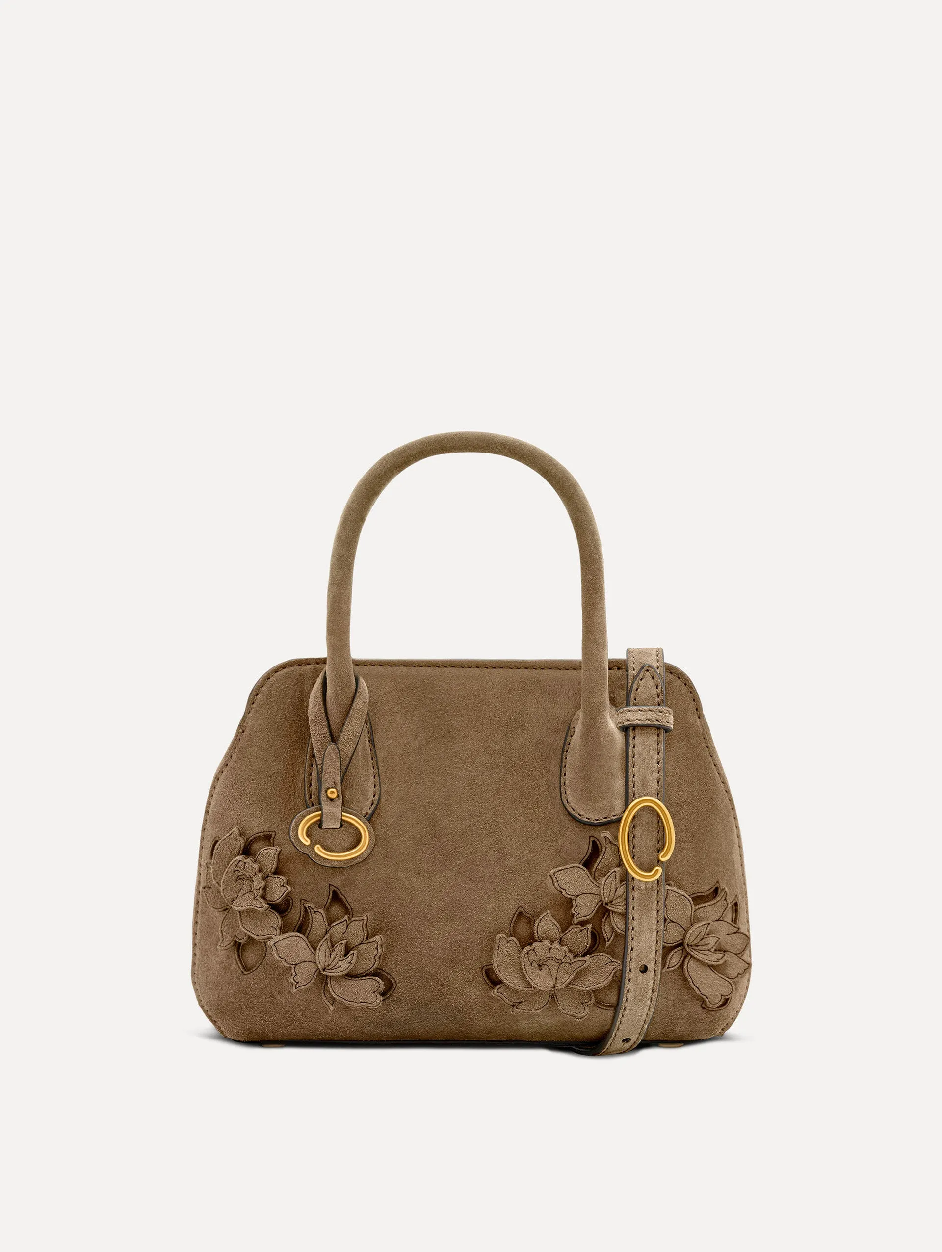 The Mini Ivy in Suede sold by Oscar de la Renta