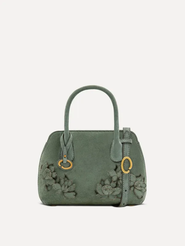 The Mini Ivy in Suede sold by Oscar de la Renta