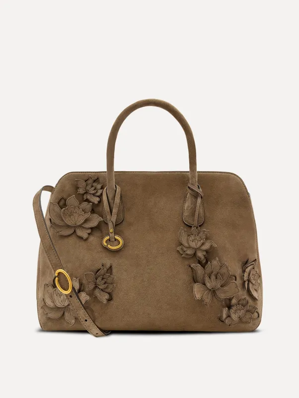 The Ivy in Suede sold by Oscar de la Renta