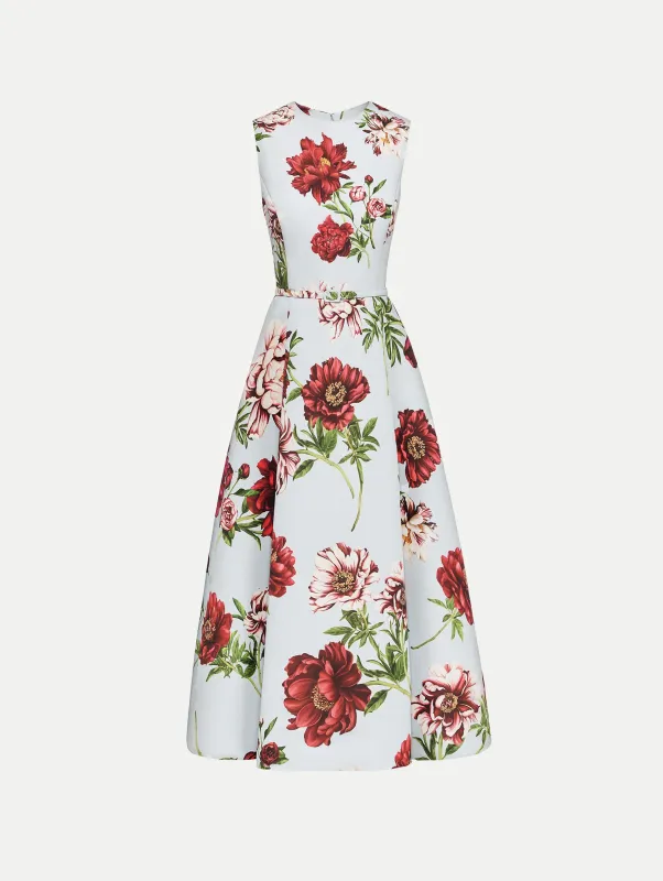 Peony Silk Faille Dress sold by Oscar de la Renta
