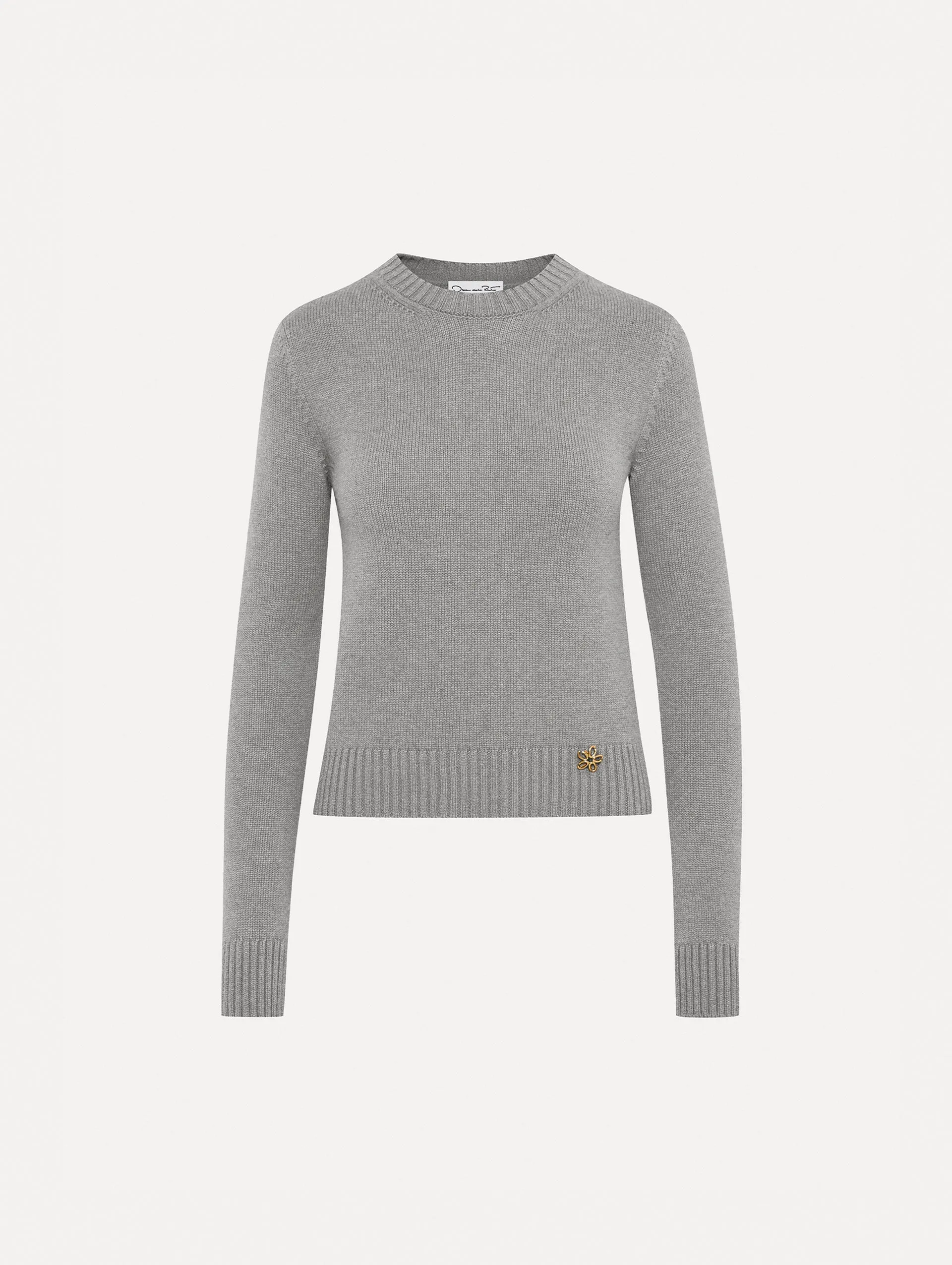 O Flower Wool Pullover with Scarf sold by Oscar de la Renta