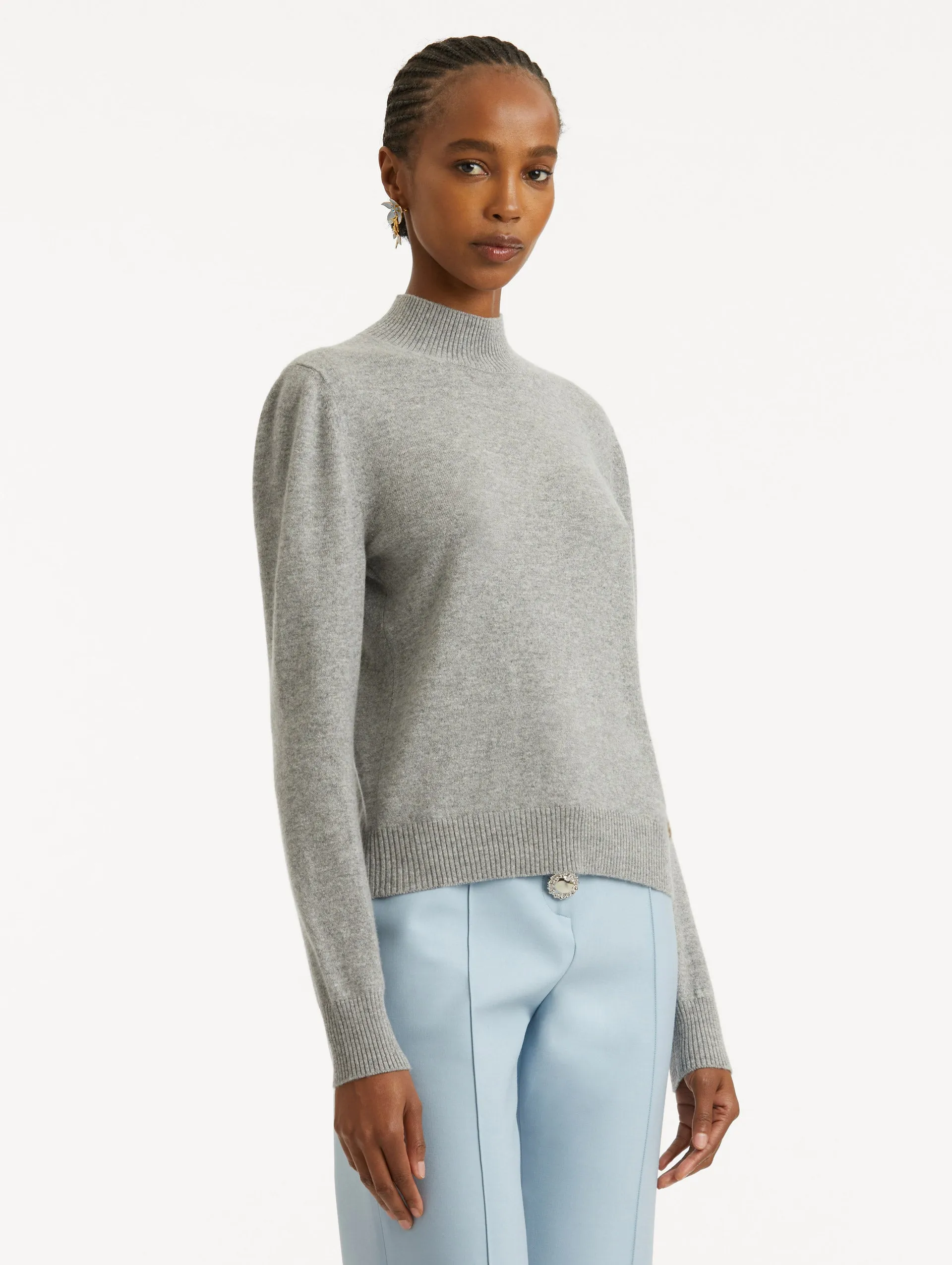 O Flower Wool Pullover with Scarf sold by Oscar de la Renta product image thumbnail 5