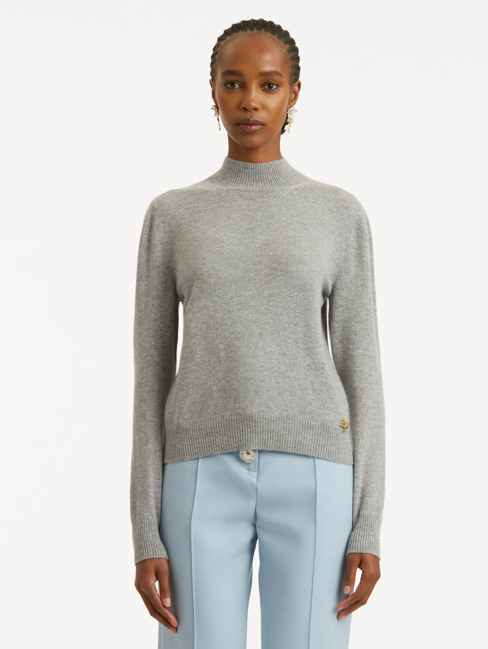 O Flower Wool Pullover with Scarf sold by Oscar de la Renta product image thumbnail 3