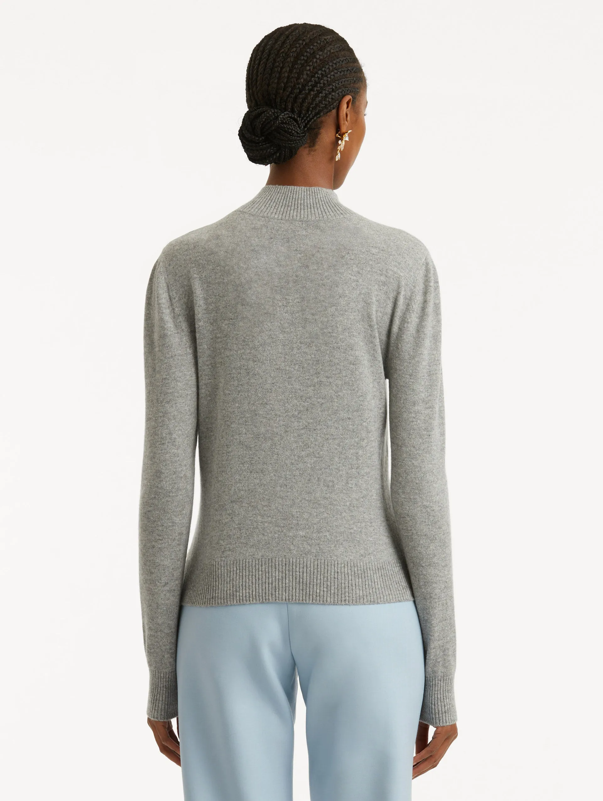 O Flower Wool Pullover with Scarf sold by Oscar de la Renta product image thumbnail 4