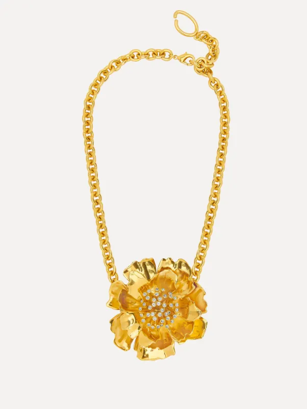 Peony Pendant Necklace sold by Oscar de la Renta