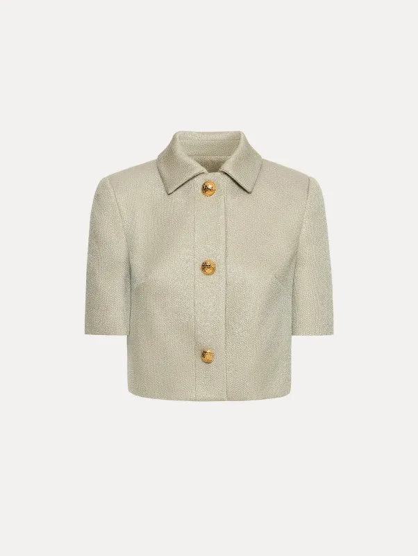 Sequin Tweed Jacket sold by Oscar de la Renta