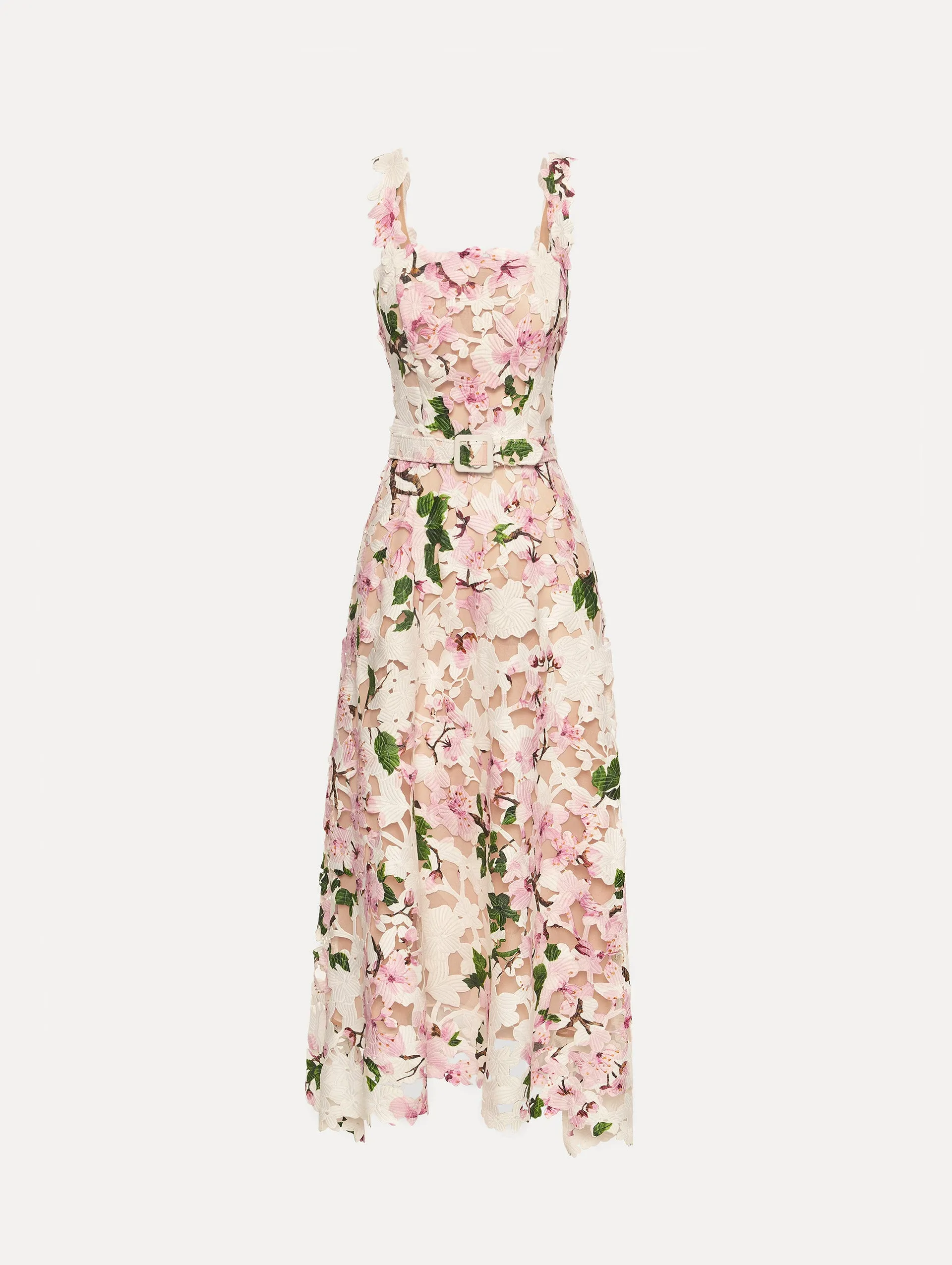 Cherry Blossom Guipure Dress sold by Oscar de la Renta