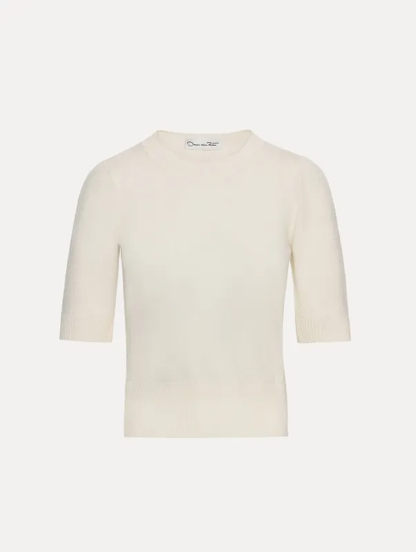 Short Sleeve Wool Pullover sold by Oscar de la Renta