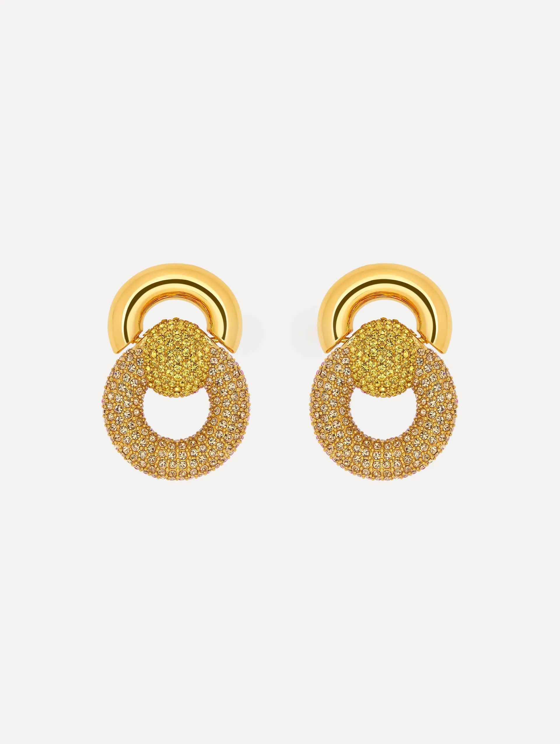 Pavé Sphere Drop Earrings sold by Oscar de la Renta