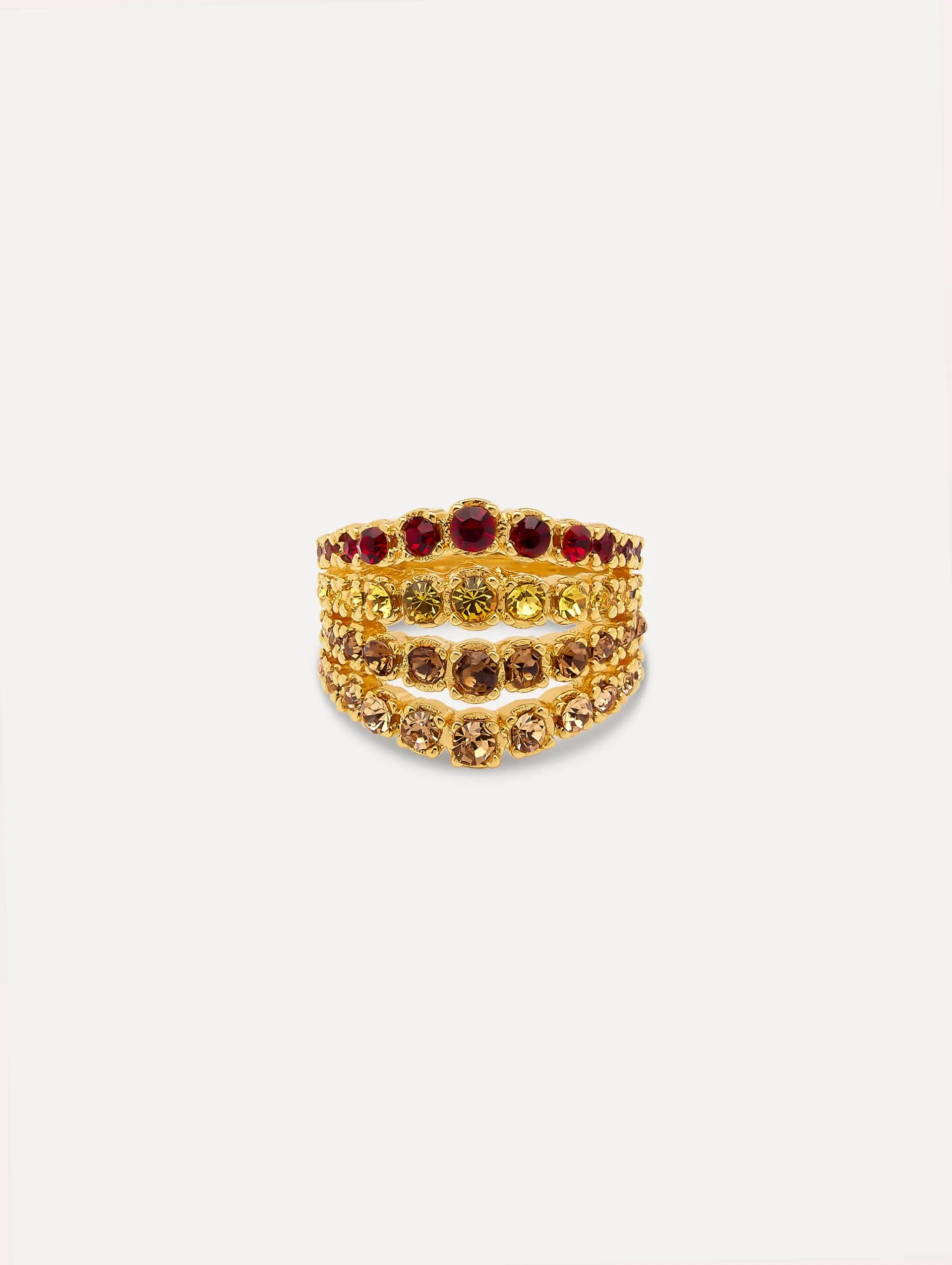 Crystal Fan Ring sold by Oscar de la Renta product image thumbnail 2