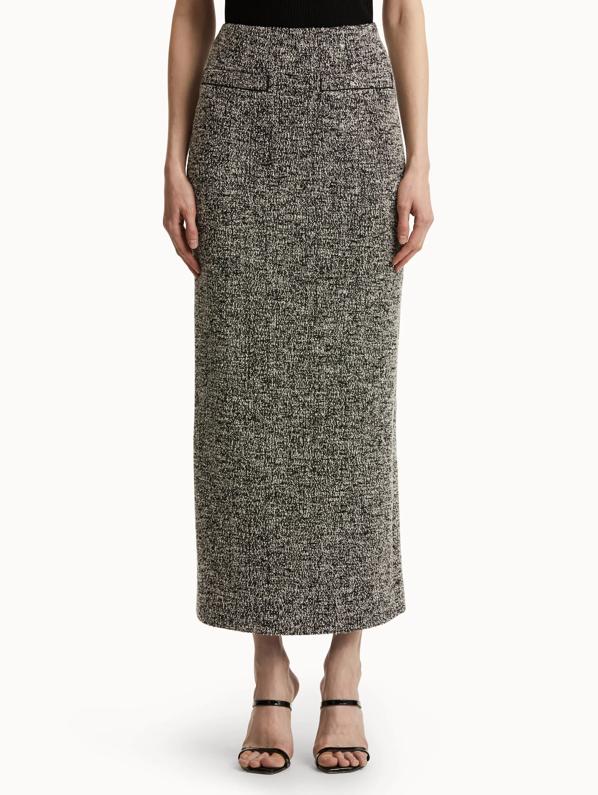 Bouclé Jersey Tweed Pencil Skirt sold by Oscar de la Renta product image thumbnail 5