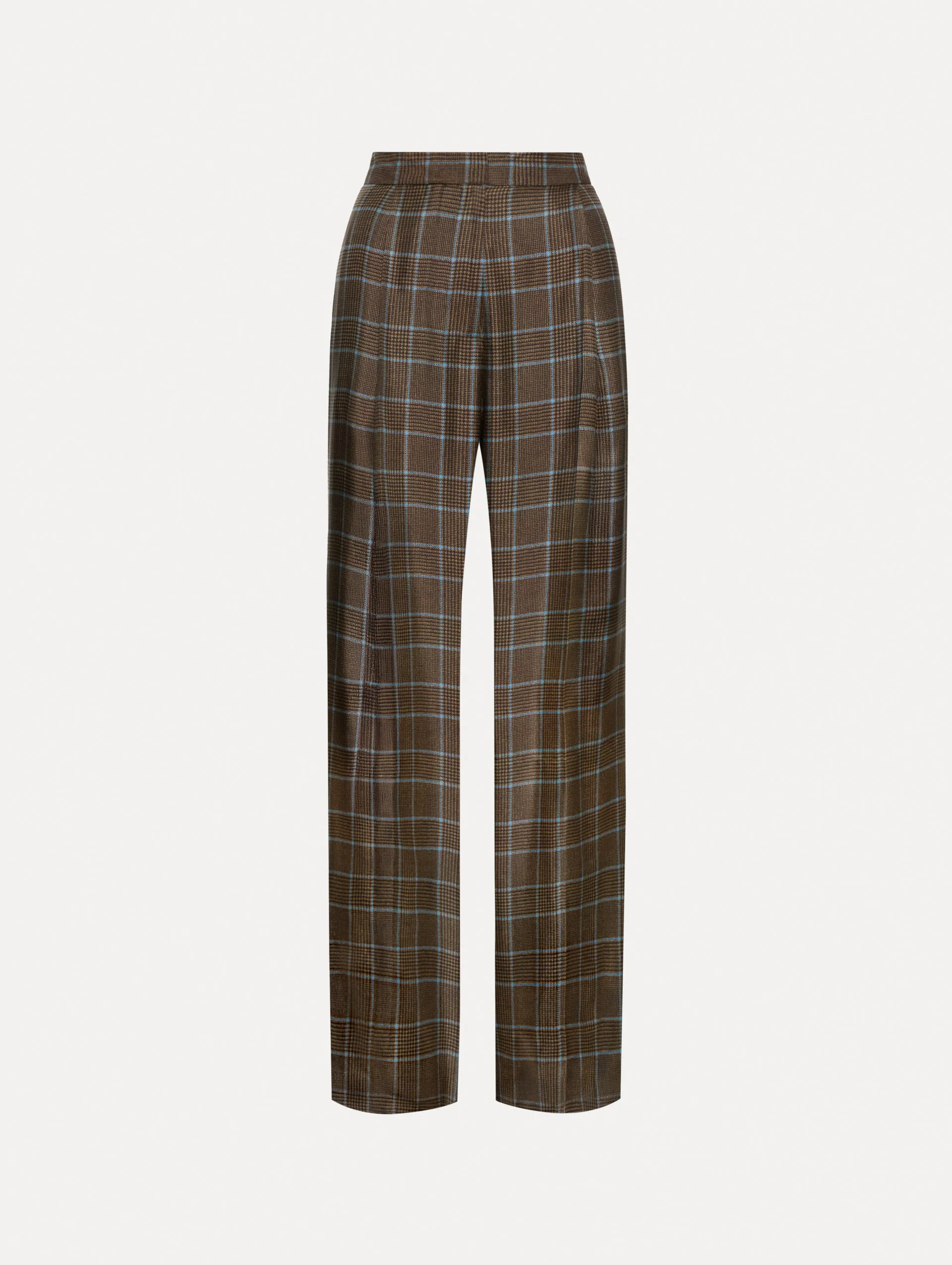 Prince of Wales Silk Pant sold by Oscar de la Renta