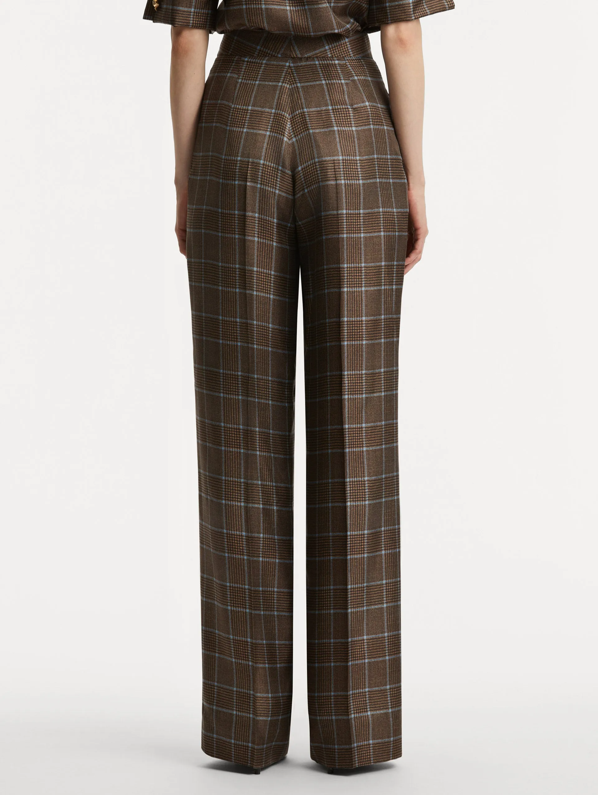 Prince of Wales Silk Pant sold by Oscar de la Renta product image thumbnail 3