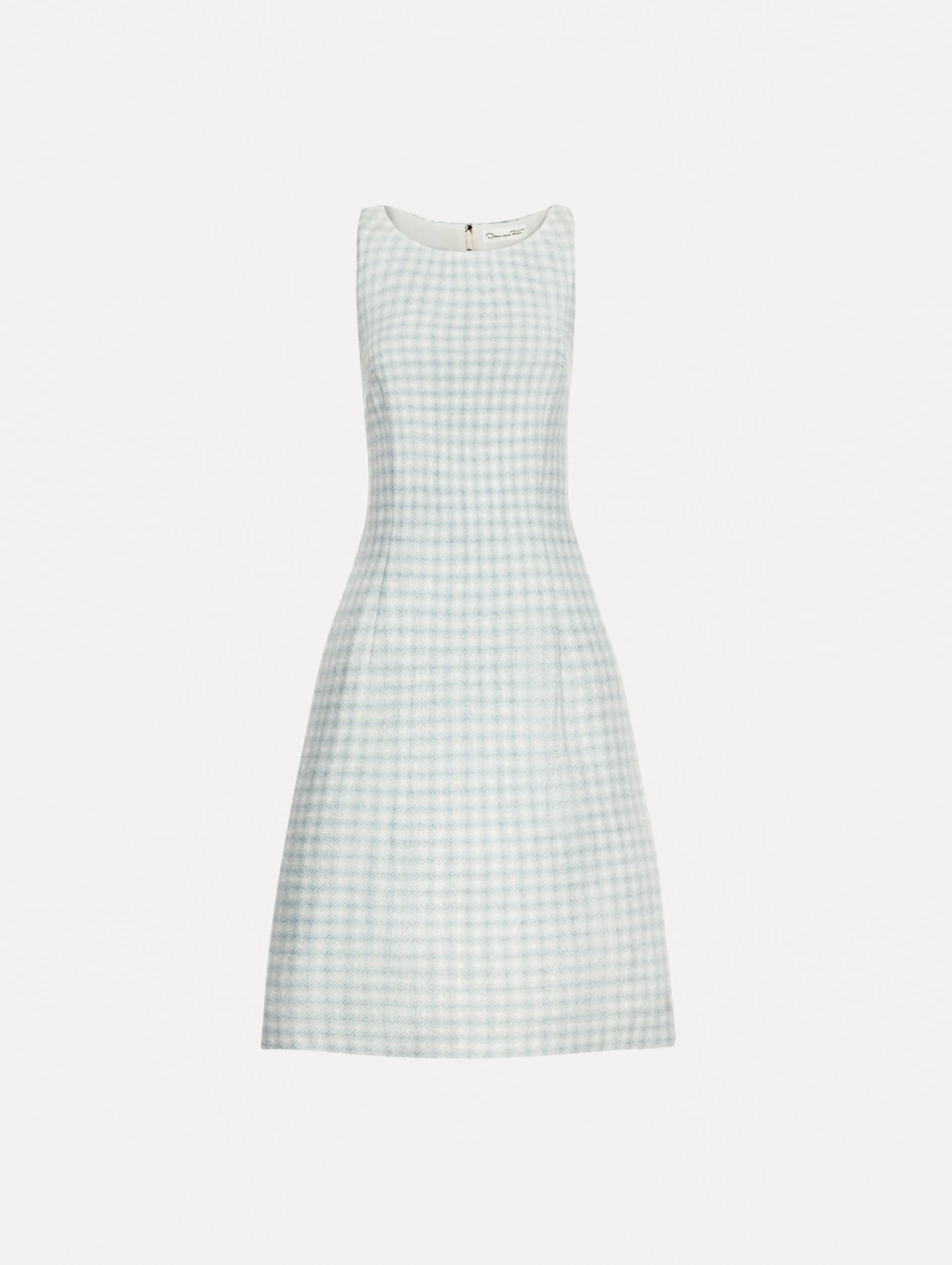 Checked Tweed Sleeveless Dress sold by Oscar de la Renta
