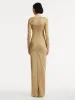 Metallic Jersey Draped Gown sold by Oscar de la Renta