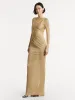 Metallic Jersey Draped Gown sold by Oscar de la Renta