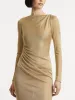 Metallic Jersey Draped Gown sold by Oscar de la Renta