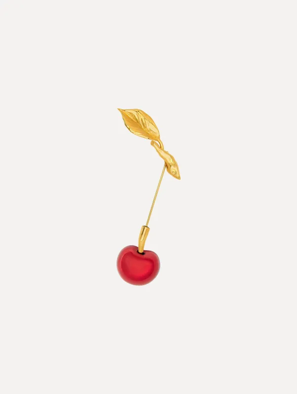 Cherry Brooch sold by Oscar de la Renta