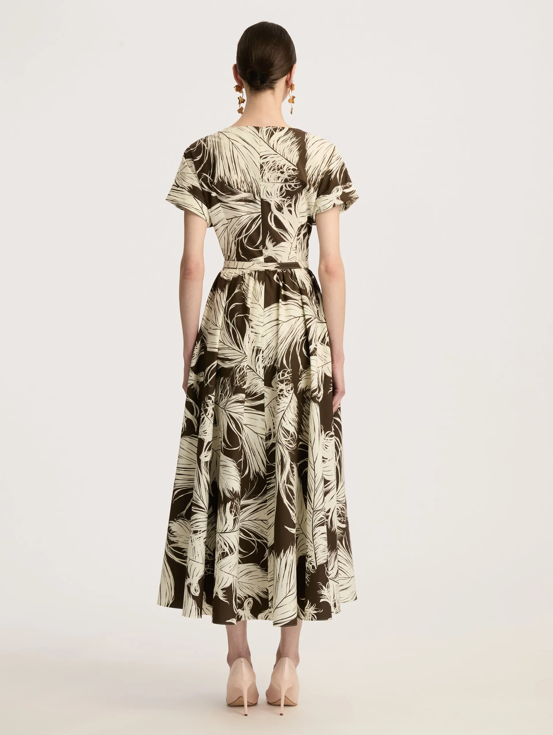 Feather Cotton Poplin Dress sold by Oscar de la Renta product image thumbnail 2
