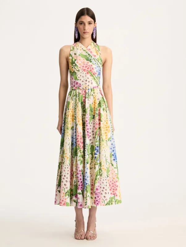 Foxglove Cotton Poplin Dress sold by Oscar de la Renta