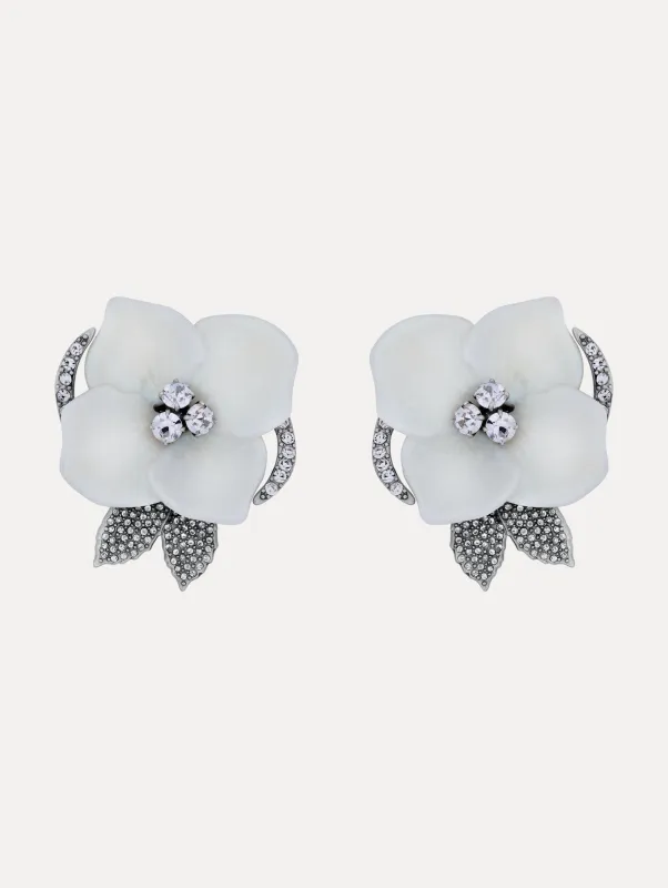 Pearl Blossom Clip-On Earrings sold by Oscar de la Renta