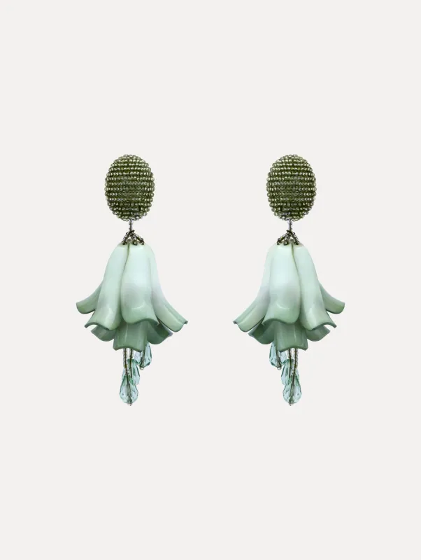 Petal Drop Clip-On Earrings sold by Oscar de la Renta