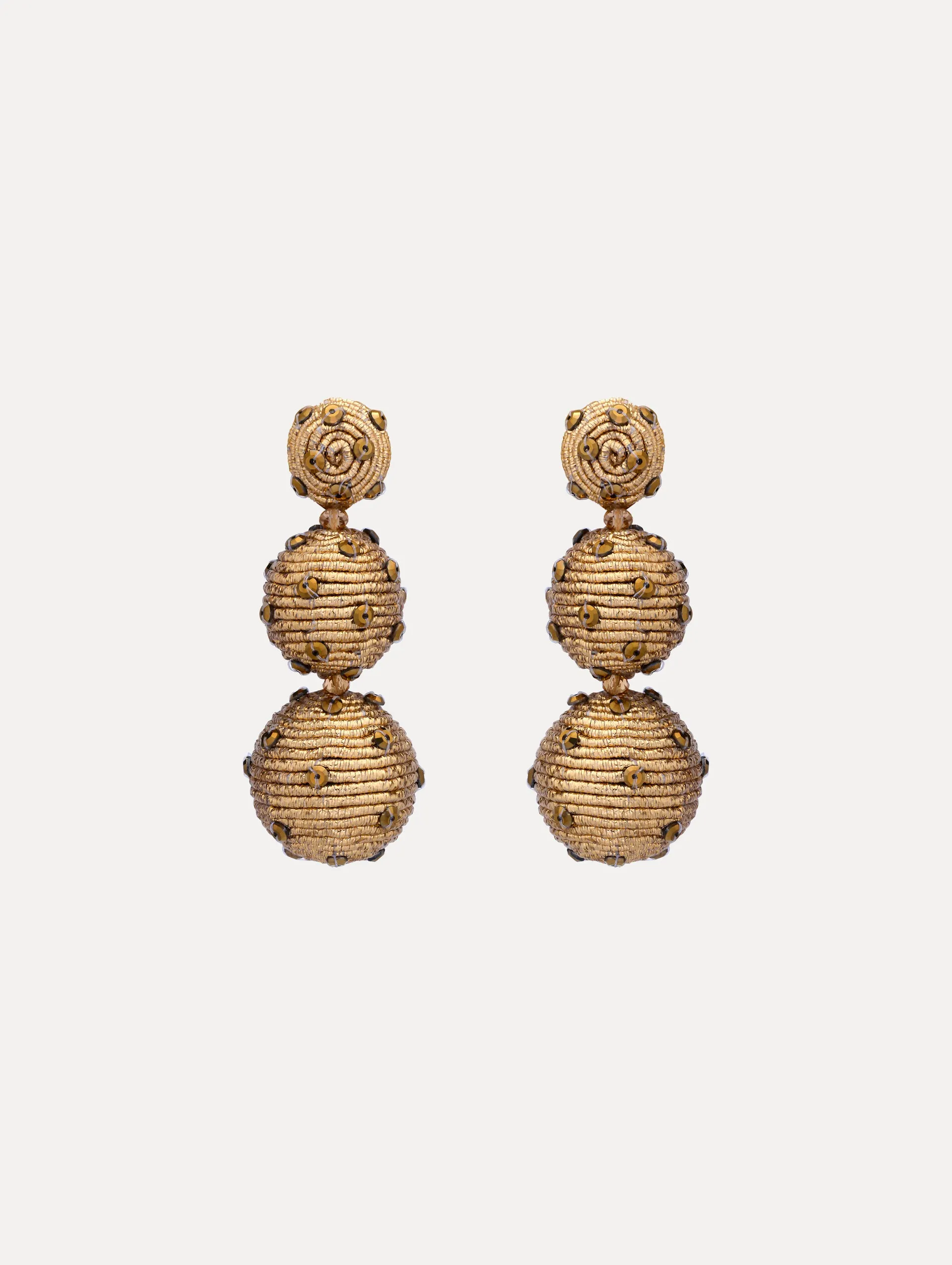 Beaded Sphere Drop Earrings sold by Oscar de la Renta