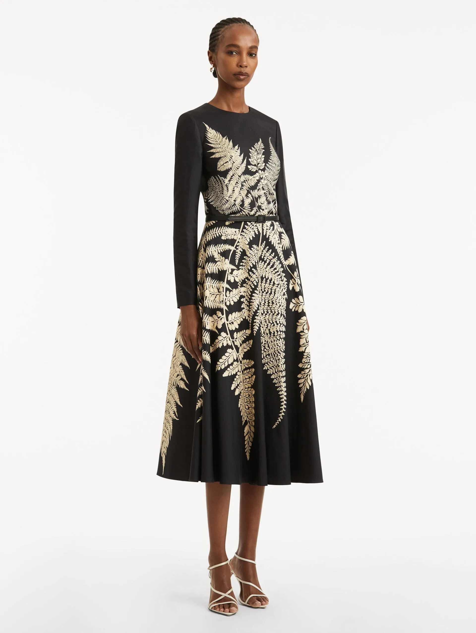 Fern Printed Cocktail Dress sold by Oscar de la Renta product image thumbnail 4