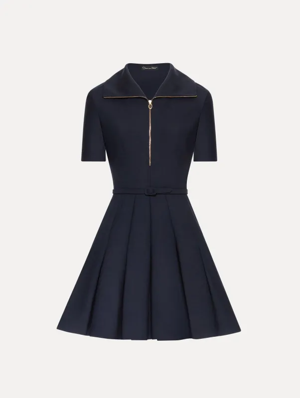 Zipper Collar Mini Dress sold by Oscar de la Renta