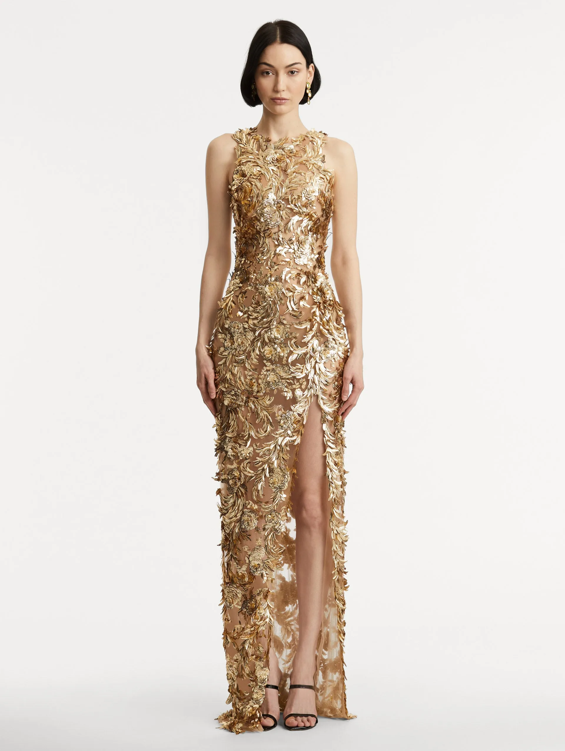 Feather Embroidered Gown sold by Oscar de la Renta product image thumbnail 2