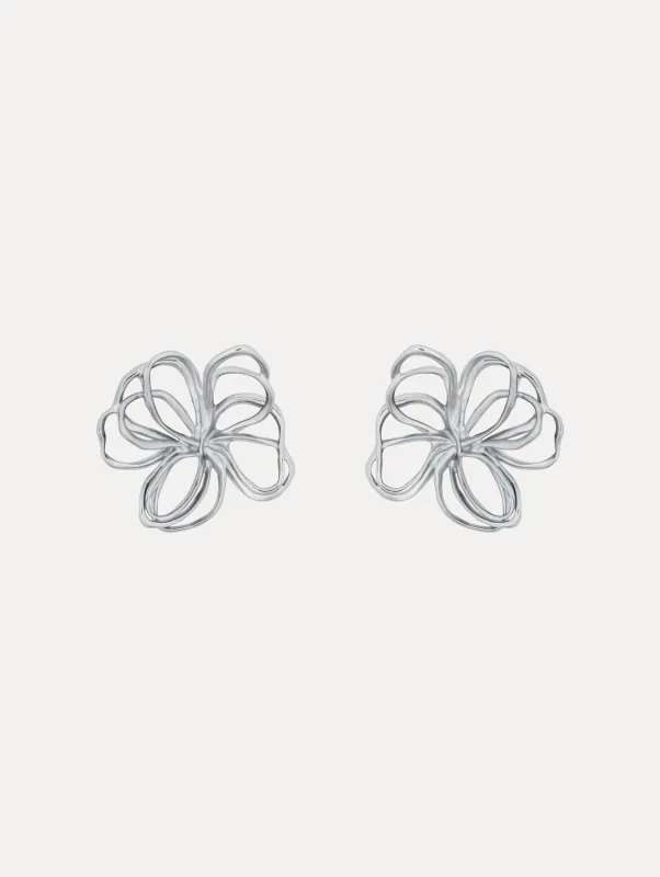 Threaded Flower Earrings sold by Oscar de la Renta