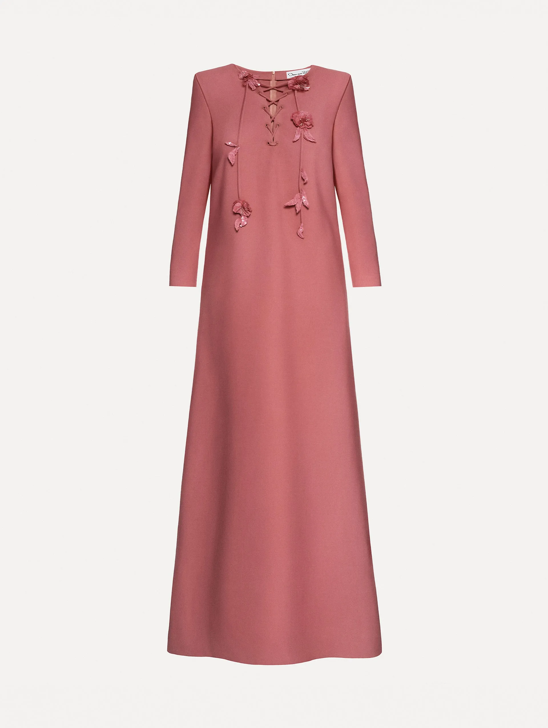 Floral Lace-Up Caftan sold by Oscar de la Renta