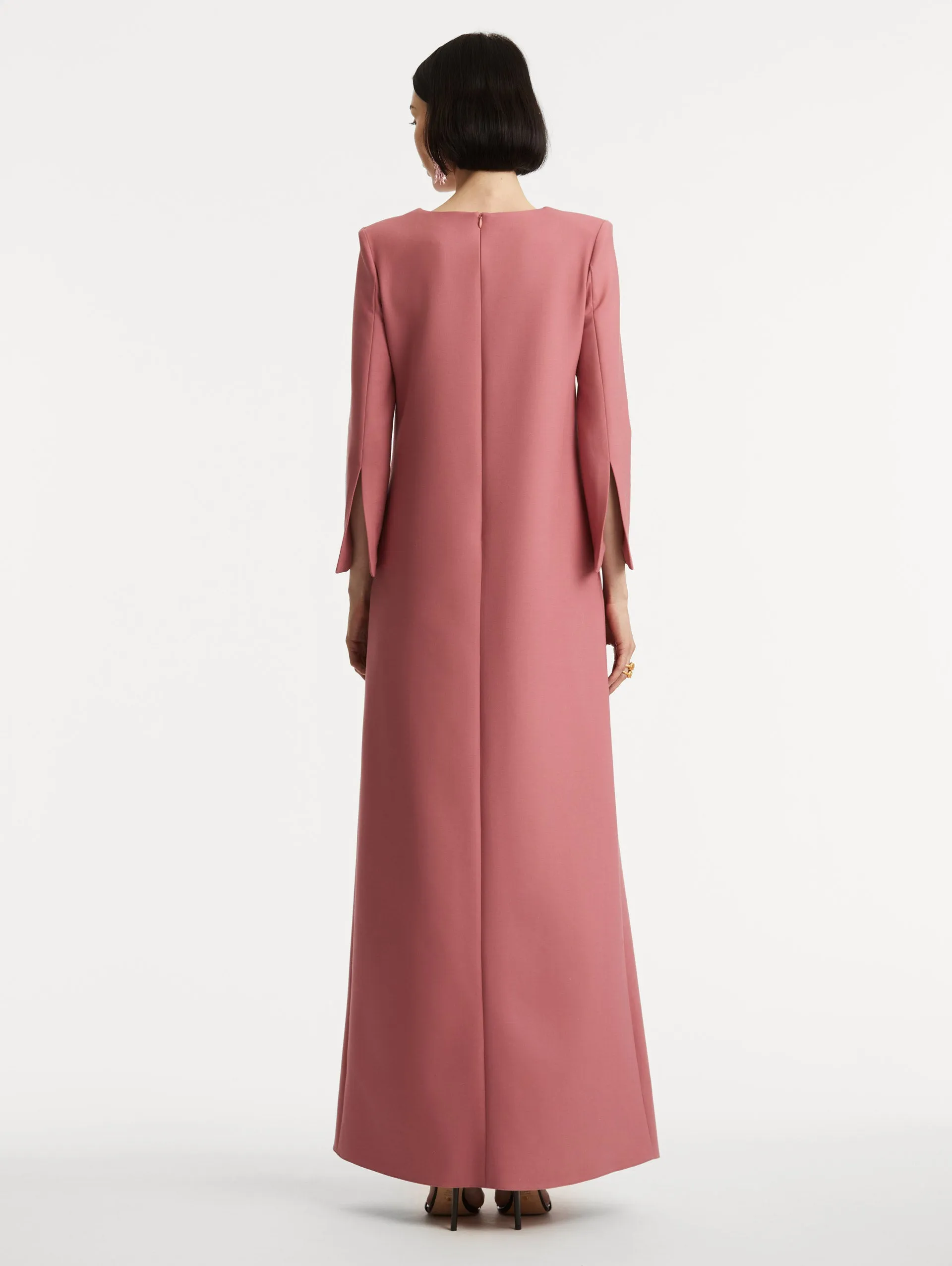 Floral Lace-Up Caftan sold by Oscar de la Renta product image thumbnail 3