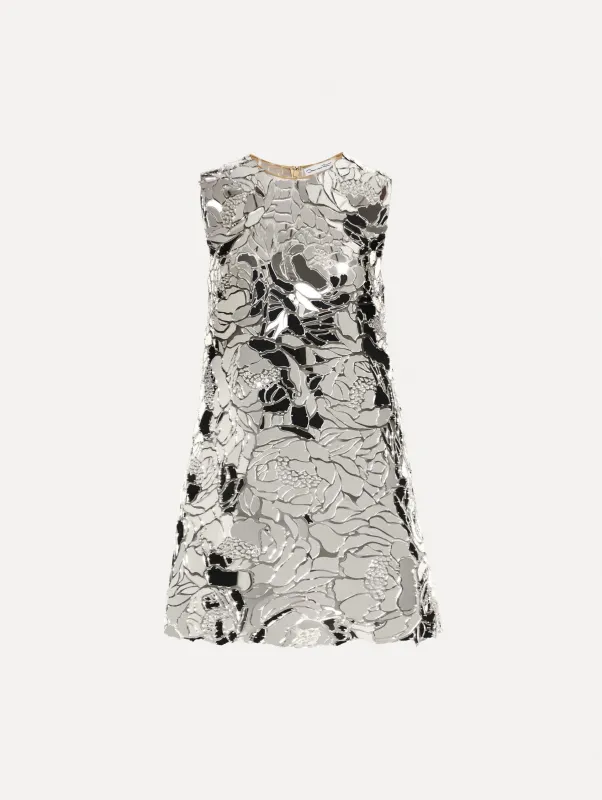 Mirrored Mosaic Shift Dress sold by Oscar de la Renta