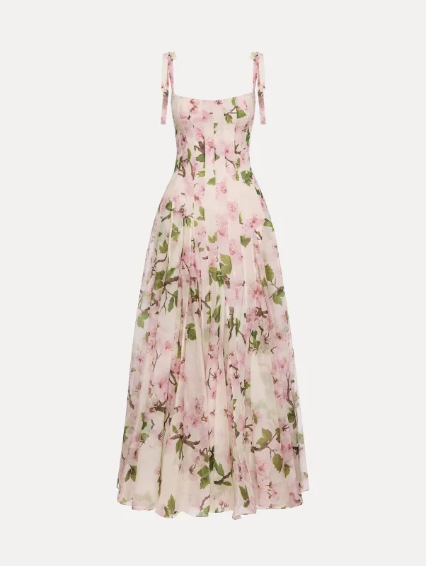 Cherry Blossom Organza Gown sold by Oscar de la Renta